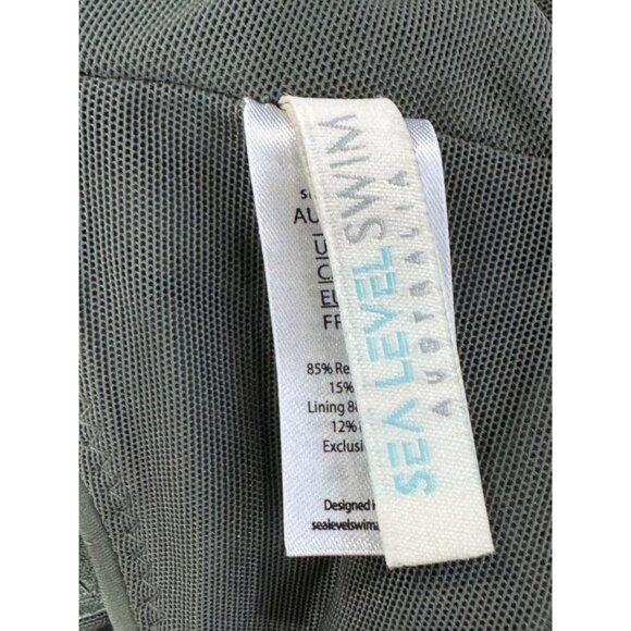 SEA LEVEL SWIM Australia Women Green Swimwear Top 14 - Picture 4 of 4